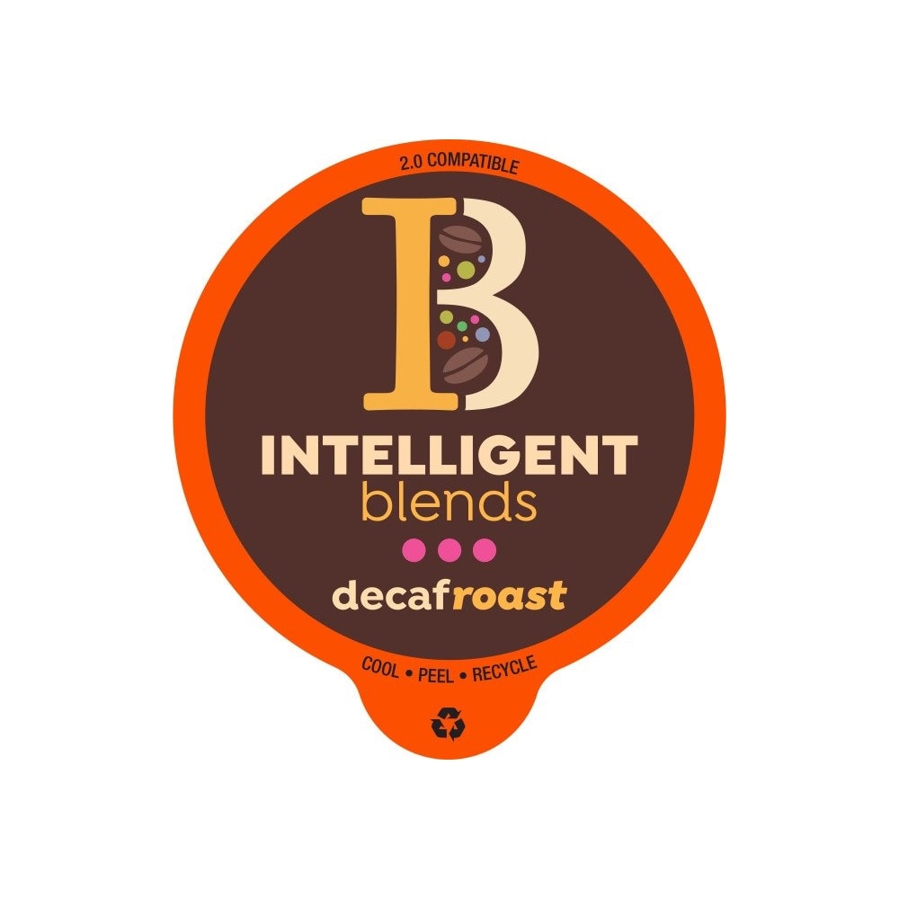 Intelligent Blends Medium Roast Single-Serve Capsule Coffee, Decaf